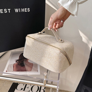 New Fashion <b>Sparkling</b> Waterproof PU Zipper Soft Handle Eco-Friendly Medium Capacity Multi-functional Cosmetic & Makeup Bag - Product Image 6
