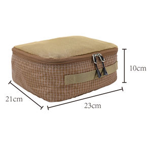 Sac de rangement de voyage, organiseur de bagages portable, ensemble de rangement pour valise, pochette pliable compressible en maille pour vêtements et chaussures Z09-L - Product Image 5
