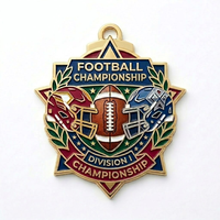 Médaille de football personnalisée avec ruban, en alliage de zinc 3D, médaille de football sur mesure, médaille de sport de haute qualité, fournisseur de récompenses de football
