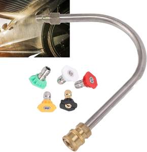 4000psi in acciaio inox ottone idropulitrice prolunga la spina di collegamento rapido asta curva da 1/4 pollici <span class=keywords><strong>per</strong></span> la <span class=keywords><strong>pulizia</strong></span> dell'auto - Product Image 6
