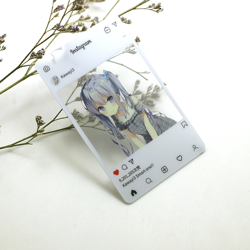 Custom Offset Printed Glossy Transparent PVC Business Gift Card with Magnetic Clear Window Plastic Printing Category