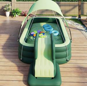 Piscines gonflables avec auvent et pataugeoires pour enfants - Product Image 4