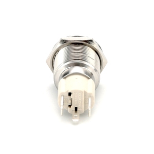 Hoge stroom 10A 19mm ring hoge kop momentane vergrendelende metalen drukknop aan/uit schakelaar moderne drukknop lichtschakelaar - Product Image 5