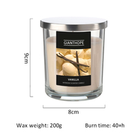 Bougie de luxe en cire de soja pour aromathérapie, parfum aux herbes, pot en verre avec couvercle, parfum d'ambiance pour la maison, non toxique, respectueuse de l'environnement, Pâques, Nouvel An