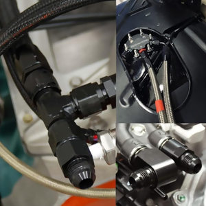 อะแดปเตอร์จ่าย<span class=keywords><strong>น้ำมัน</strong></span>เทอร์โบ AN6-M18X1.5-ORB สีดำ AN6-M16X1.5-ORB อะแดปเตอร์อลูมิเนียมตัวผู้แบบตรงบานออก - Product Image 4