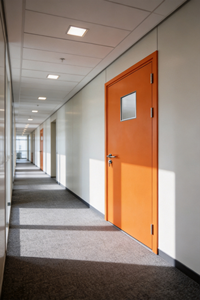 Puerta Cortafuego <span class=keywords><strong>de</strong></span> Acero <span class=keywords><strong>de</strong></span> Una Hoja con Panel <span class=keywords><strong>de</strong></span> Visión para Salas <span class=keywords><strong>de</strong></span> Servidores y Centros <span class=keywords><strong>de</strong></span> Datos, Puertas Resistentes al <span class=keywords><strong>Fuego</strong></span> con Certificación CE/UL - Product Image 3