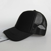 Gorra de béisbol de malla con logotipo personalizado, bordado, lisa, ajustable, de 5 paneles, tipo camionero, para publicidad