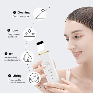 KKS beauti product professional face beauty care salon ultrasonic facial lift sonic skin scrubber spatula
