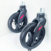 Aides à la marche pour adultes en plastique de 7 pouces avec roue pivotante universelle et pneu en PU