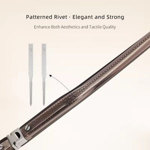 <span class=keywords><strong>Gafas</strong></span> con Armazón Óptico Clásico de Doble Barra, Conexión de Herrajes de Cobre, Patillas de Acetato, Cómodas, Duraderas, Anti-Luz Azul - Product Image 4