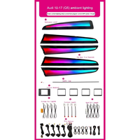 Éclairage d'ambiance dynamique pour voiture 2010-2017 pour Audi Q5, intérieur, 64 couleurs LED, kit de montage sur selle, lumière atmosphérique