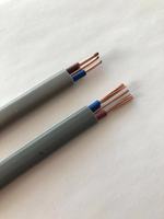 Isolation et gaine en PVC, câbles électriques à deux fils de cuivre, câbles à deux fils plats