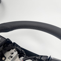 Volante Calefactable de Cuero Negro en Stock para Toyota rav4 Innova Vitz Mk5 A90 Axio Crown Lc120 4runner prius tundra tacoma