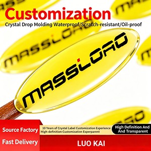 High Quality Custom Logo <b>Label</b> Printing Epoxy Domed Resin Sticker <b>Packaging</b> Selling Well Adhesive Sticker - Product Image 1