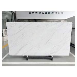 Losa de mármol no poroso de mármol blanco glaciar, azulejo de mármol acentuado, encimera de mármol de sacristía para templo - Product Image 4