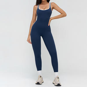 Tuta da Yoga Senza Cuciture PASUXI per Donna, Collo <span class=keywords><strong>Elegante</strong></span> a Contrasto, per Fitness, Palestra, Allenamento, Corsa, <span class=keywords><strong>Abbigliamento</strong></span> <span class=keywords><strong>Sportivo</strong></span> - Product Image 5