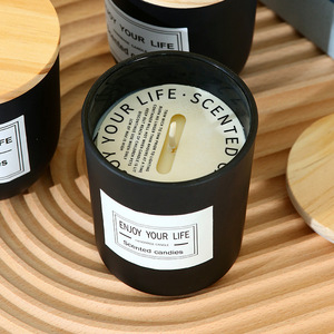 Vela Aromática de Cera de Soya en Frasco de Vidrio, Regalo de Cumpleaños, Recuerdo, Sin Humo, con Tapa, Hecha a Mano, Multi-Aroma, Ambiente Romántico - Product Image 4