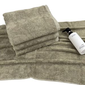 Serviettes de bain en bambou personnalisées très vendues, extra grandes, douces, de luxe pour hôtel - Product Image 4