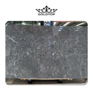 Losas y azulejos de mármol pulido natural <span class=keywords><strong>RITZ</strong></span> GREY Goldtop al por mayor para encimeras de mármol y tocadores de baño - Product Image 1