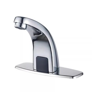 Robinet à capteur infrarouge en laiton, unité unique, pour lavabo, usage commercial, entrée 4 points - Product Image 1