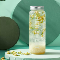 Bouteille jetable créative en aluminium avec bouchon, style Su Jiang Tai Tea, pour emballage de thé au lait et jus, pour laiteries