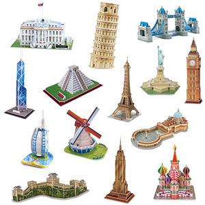Rompecabezas 3D de Arquitectura Mundialmente Famosa, Juguetes Educativos para Niños, Material EPS, Regalo de Navidad para Niños - Product Image 1
