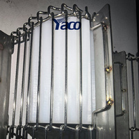 Banda Transportadora de Malla de Acero Inoxidable con Placa Deflectora, Velocidad Ajustable, Nueva, para Uso en Restaurantes
