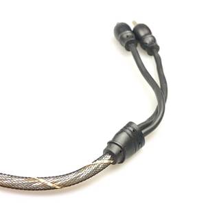 RCA professional male-to-male car radio stereo audio <b>cable</b> with shielded braided PVC jacket, used for home theater - Product Image 2