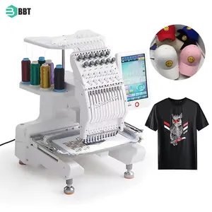 Распродажа, компьютеризированная профессиональная вышивальная машина с одной головкой, компьютеризированная вышивальная машина