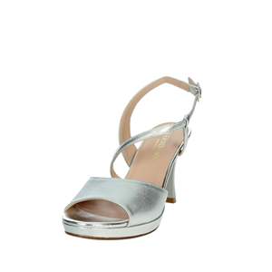 Sandalo con Tacco Vernissage E5SPC6 per Donna, Argento Polvere, Plateau con Cinturini, Scarpa da Cerimonia - Product Image 6