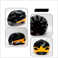 Casque de vélo à double coque PC avec protection oculaire pour VTT et vélo de route