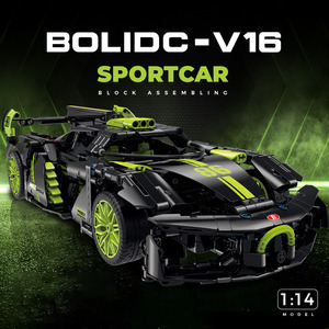 60510-60511 Supercar Children and Adult Educational <b>Building</b> <b>Block</b> Racing Car Toy - Product Image 4