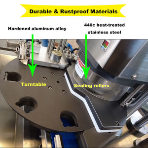Automatische Vacuümconservenmachine Ingeblikte Gele Perzik Ananas Auto Vacuüm Blik Sluitmachine - Product Image 2