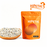 Litière pour chat HipetHi OEM Premium Eco-Friendly White 2kg en forme de cylindre, facile à nettoyer, forte absorption, biodégradable pour chats