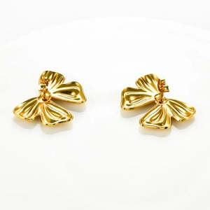 Pendientes de Acero Inoxidable con Lazo Grande, Chapados en Oro, Joyería Gruesa, Regalo - Product Image 6