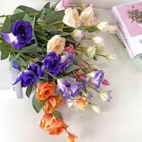 Bunga Eustoma Putih Buatan Dekorasi Rumah Pernikahan Grosir Murah Bunga Buatan Putih Pink Bunga Sutra