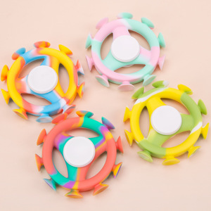 Kean – fléchettes à ventouse en silicone, Fidget Spinner, couleurs mélangées, jouet portable pour enfants de 5 à 7 ans, unisexe - Product Image 1