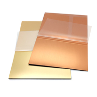 Plaques en plastique Double couleur, 5 pièces au Laser de haute qualité, gravure cnc, feuille plastique pour la publicité