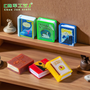 Artesanías de Resina, Micropaisaje Creativo, Serie de Libros de Cuentos de Hadas Nostálgicos, Casa de Muñecas, Decoraciones para Estanterías, Accesorios Colgantes - Product Image 2