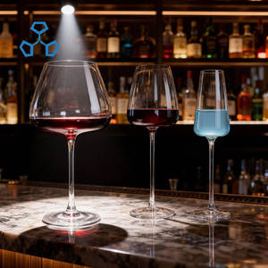 Copa <span class=keywords><strong>de</strong></span> <span class=keywords><strong>Vino</strong></span> <span class=keywords><strong>de</strong></span> Cristal Ultrafino con Borde Fino, Elaborada a Máquina para Restaurantes - Product Image 6