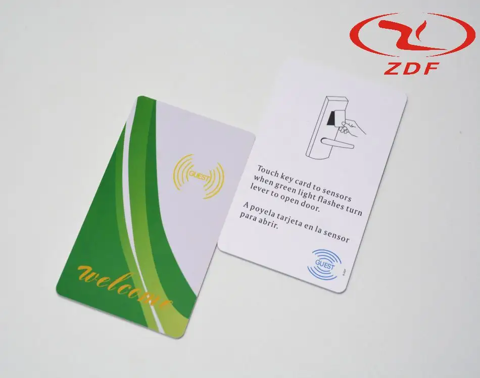 उच्च गुणवत्ता वाले कस्टम होटल कुंजी कार्ड मिफेयर 1K स्मार्ट एक्सेस कार्ड वॉटरप्रूफ पीवीसी/एनएफसी/आरएफआईडी कार्ड