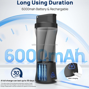 Blender portabel 650ml, pembuat <span class=keywords><strong>Smoothie</strong></span> Mini kaca bebas BPA untuk Hotel perjalanan kebugaran penggunaan rumah - Product Image 5