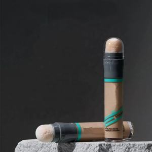 Conteneur de correcteur en plastique avec logo personnalisé, flacon de fond de teint liquide à visser avec applicateur éponge - Product Image 4