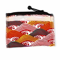 Pochette de toilette écologique personnalisée avec logo coloré, organiseur d'accessoires cosmétiques, sac en tissu imprimé en coton pour femmes