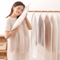 Housse de vêtement translucide en PEVA, directement de l'usine |   Sac de rangement pliable pour vêtements, imperméable, anti-poussière, écologique et réutilisable