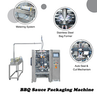 Machine d'emballage de sauce BBQ 20-40 sachets/min, remplissage à piston pour Ketchup, Sauce Pimentée, Confiture, Miel