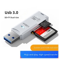 Lecteur de cartes SD/TF multifonction haute vitesse tout-en-un et clé USB avec installation externe pour ordinateurs et voitures