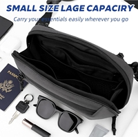 Sac de ceinture tactique léger et portable personnalisé, résistant à l'eau, avec sangle réglable pour les voyages, la randonnée et les activités de plein air