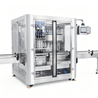 Machine de remplissage automatique L&B en acier inoxydable avec servomoteur PLC pour miel, shampoing, gel et liquides visqueux - Embouteillage automatique en bocaux en verre