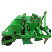 Planteur d'ail à traction à Six rangées, machine de plantation d'ail à quatre roues